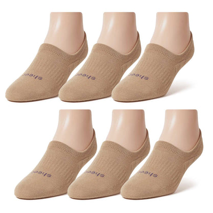 Women's Casual No Show Socks | Super Soft Modal | 6 Pair Bundle Pack Socks / Non-slip Guaranteed