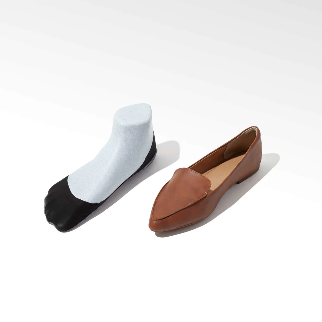 Women's Low-cut Loafer No Show Socks | Nylon & Cotton - 4 Pairs | Non-slip Guaranteed