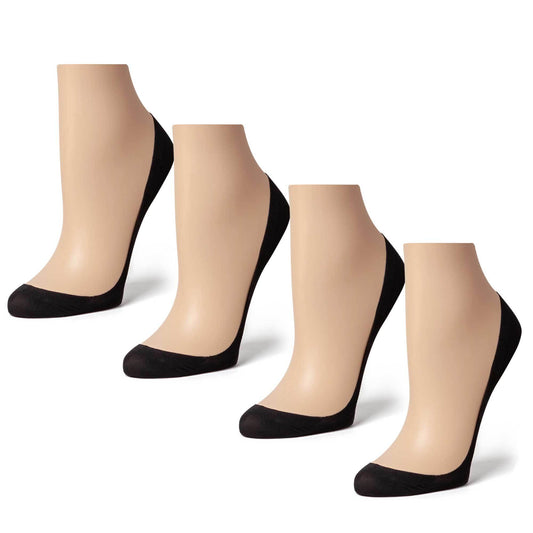 Secret 2.0 Ultra Low-cut - Thin Liner No Show Socks for Dressy Shoes - 4 Pair Pack