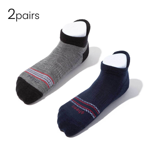 Wool Socks | No-Show Men’s Merino Wool Socks | Sheec - Bundle 2Pairs