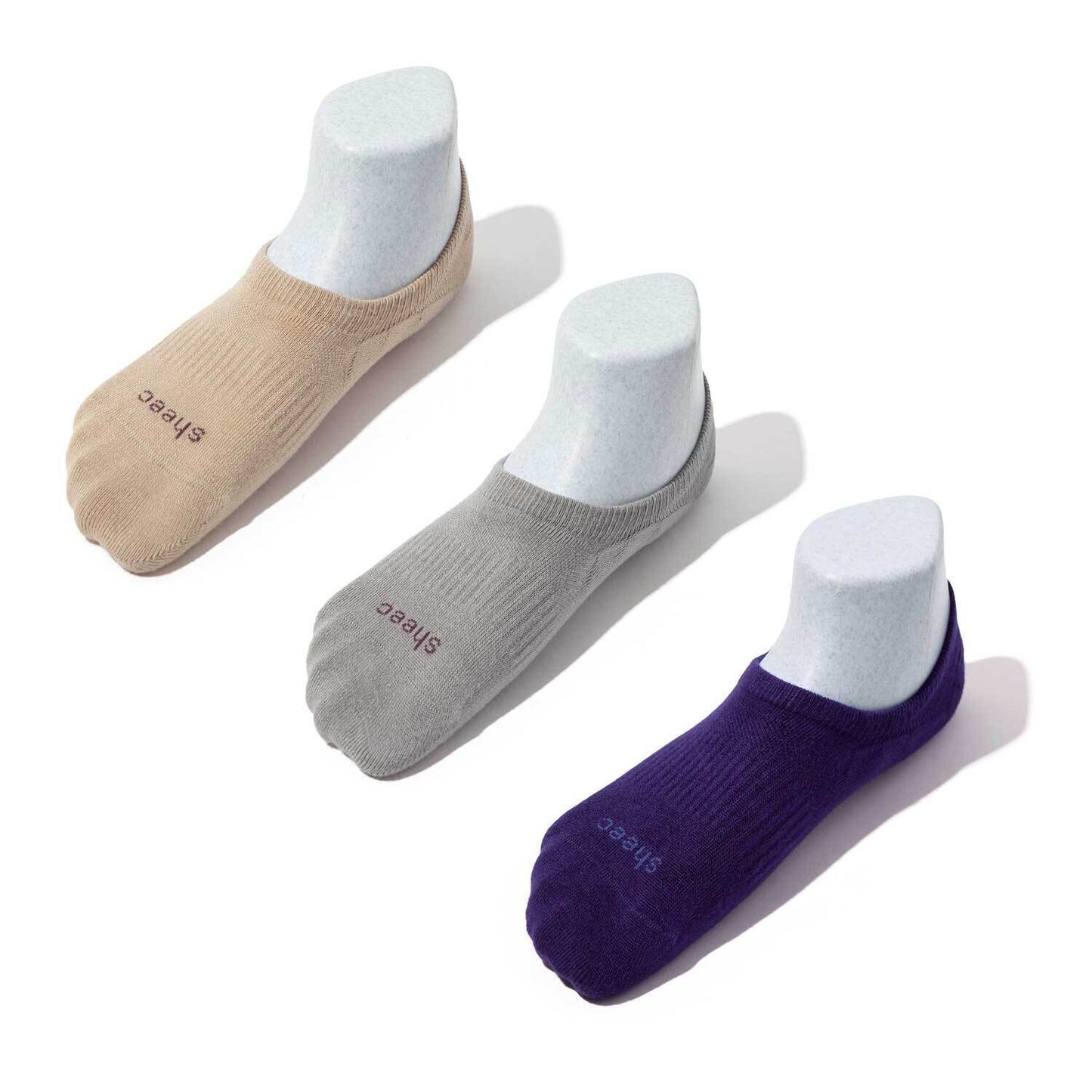 Women's High-cut Casual No Show Socks | Super Soft Modal / 3 Pair Multi Packs | Non-slip Guaranteed