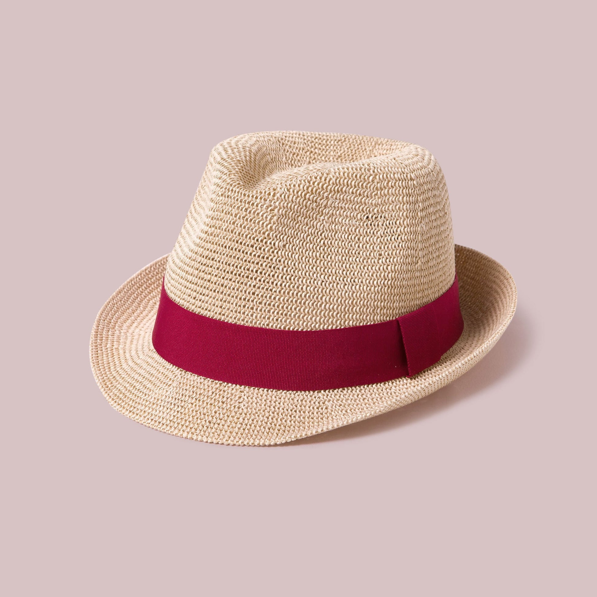 Adjustable Sun Hat Straw Fedora Hat Red Strap