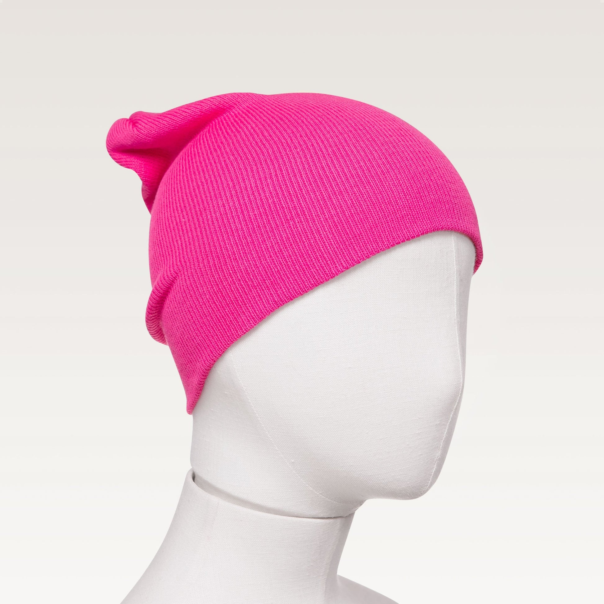 100% combed cotton beanie for toddlers, beanie for boys, beanie for girls, hot pink