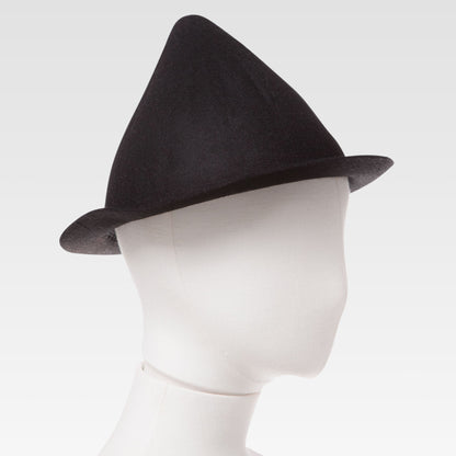 Wool Cone Hat Black mannequin