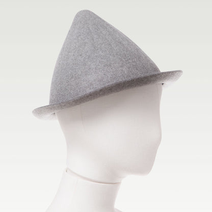 Wool Cone Hat Gray mannequin