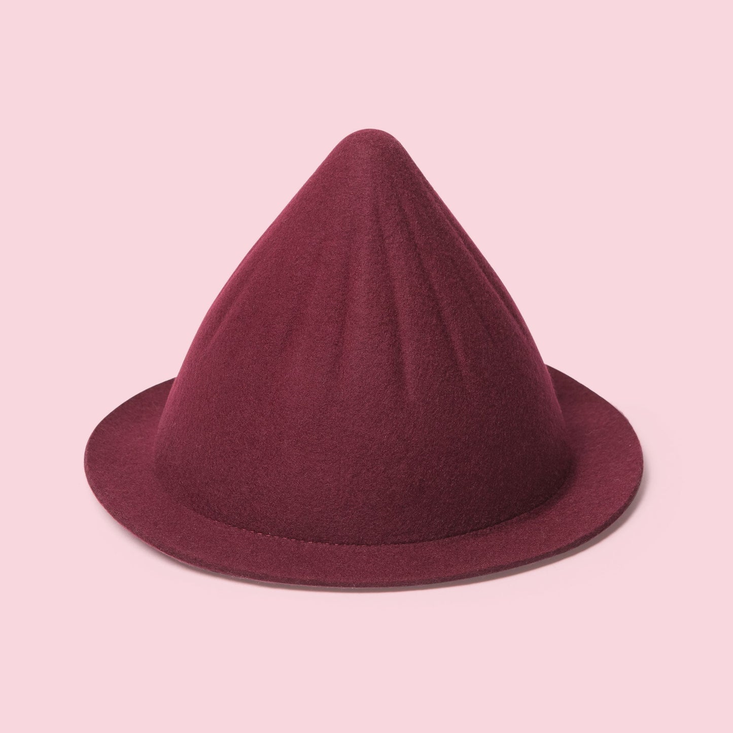 Wool Cone Hat (Wine)