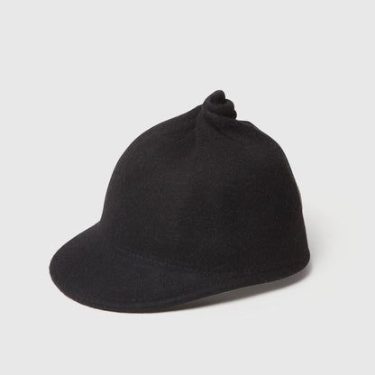 Wool Equestrian Cap (Black)