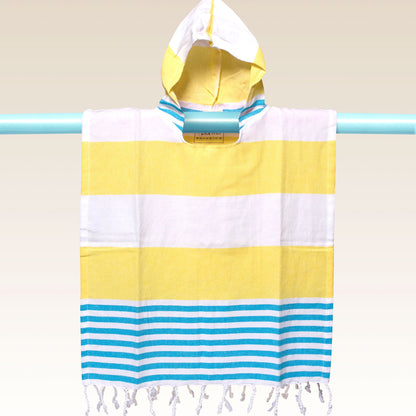 Children's Poncho and Parker Kahuna Skinny Yellow and White
