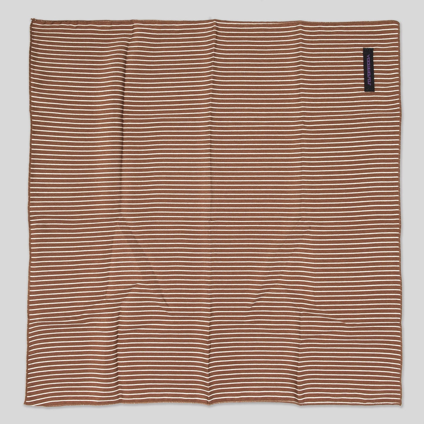 Neckerchief (Stripe | Marine Brown) top view