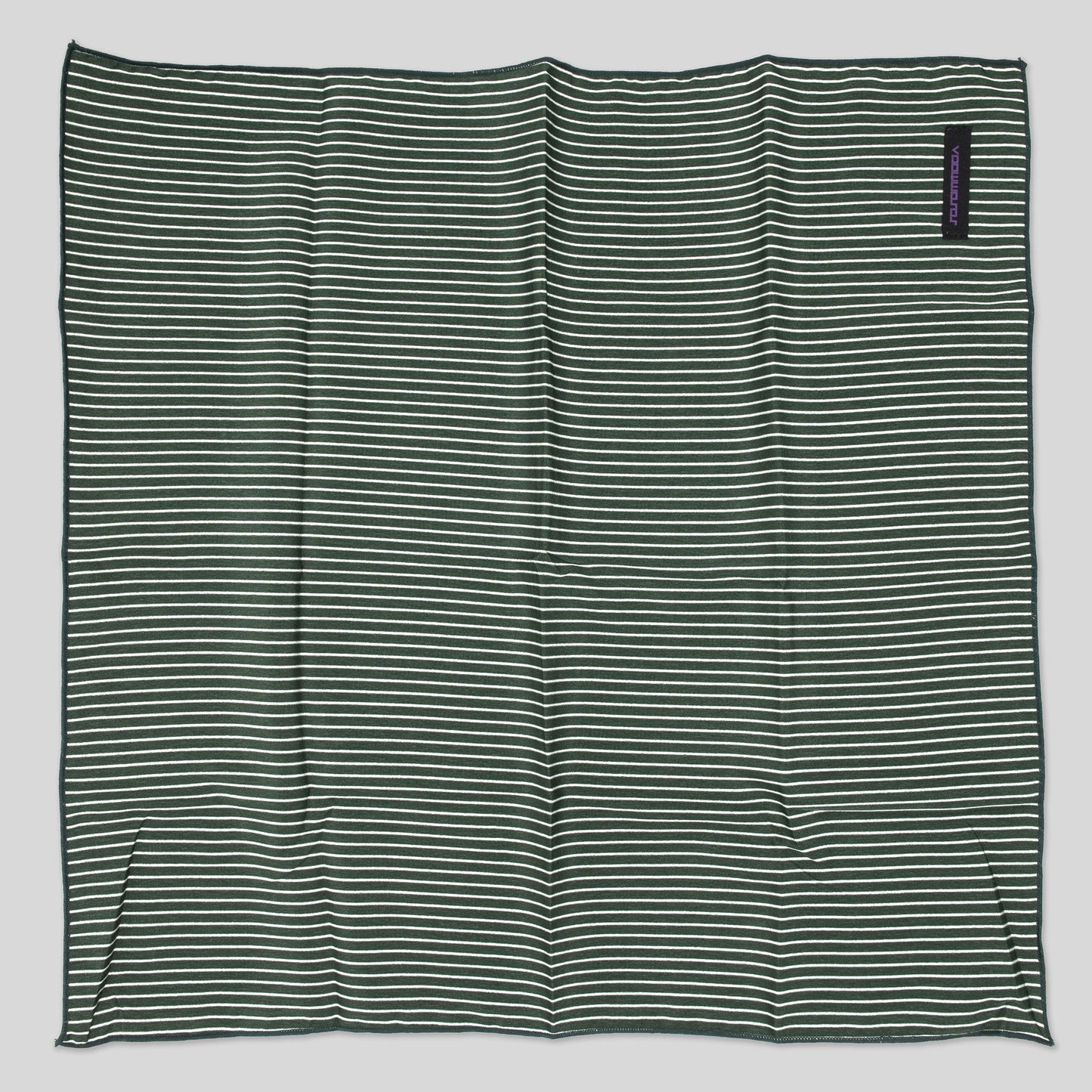 Neckerchief (Stripe | Marine Green) top view