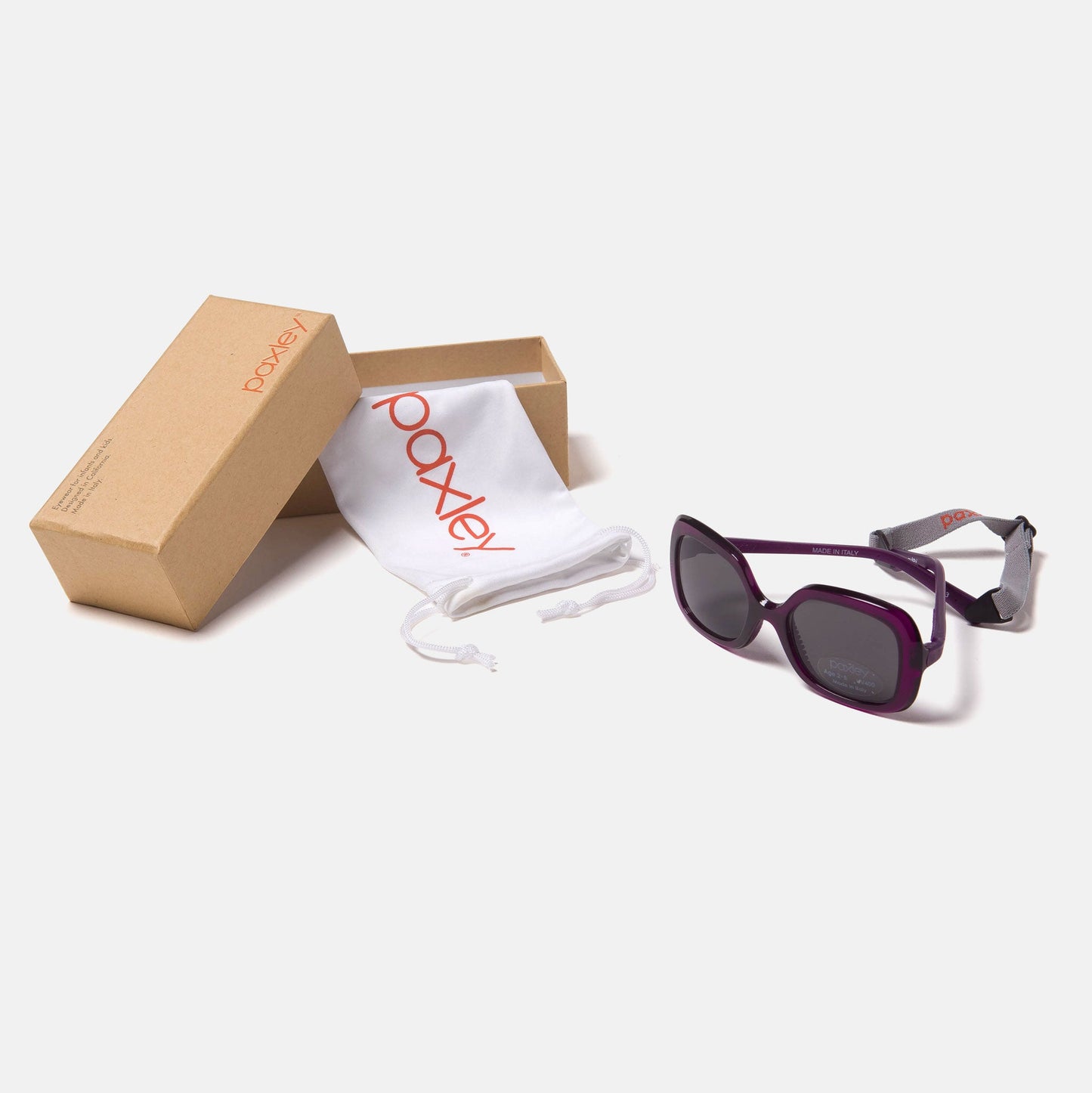 Paxley Sunglasses for Kids Larchmont Plum 0-5 Packaging