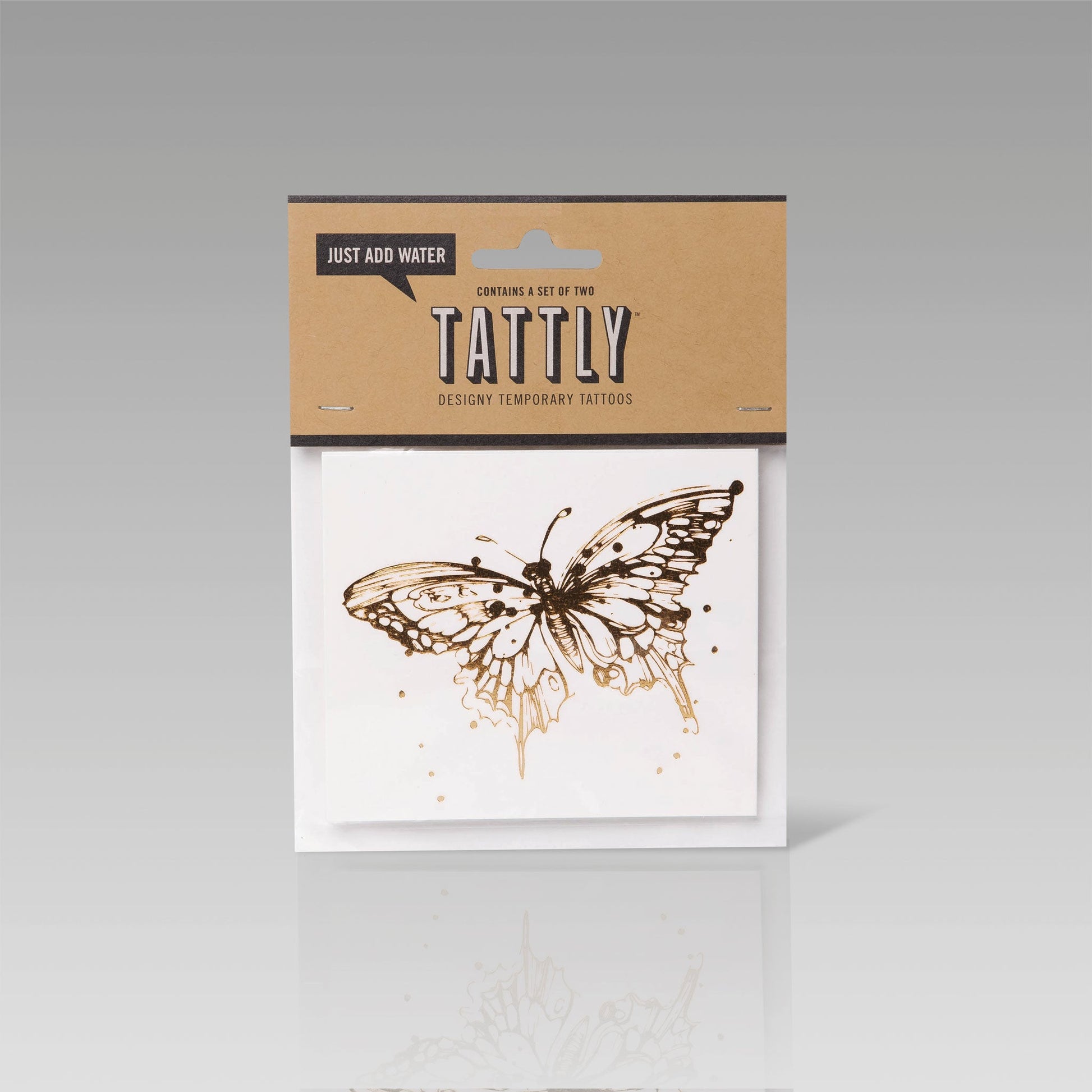 Tattly Flash Tattoo Gold Butterfly