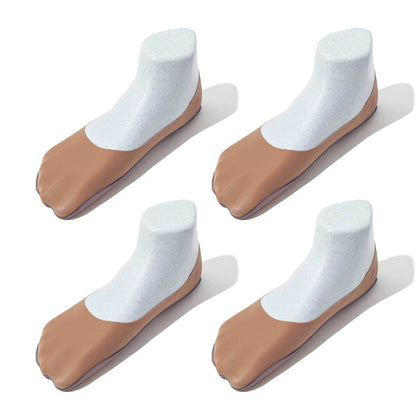 Women's No Show Socks | Mid-cut | Silky Smooth Nylon & Cotton Bundle Pack and Single