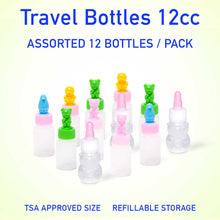 Load image into Gallery viewer, Assorted Character Mini Travel Bottles With Lid (12cc) - Small Storage Containers (12 count)
