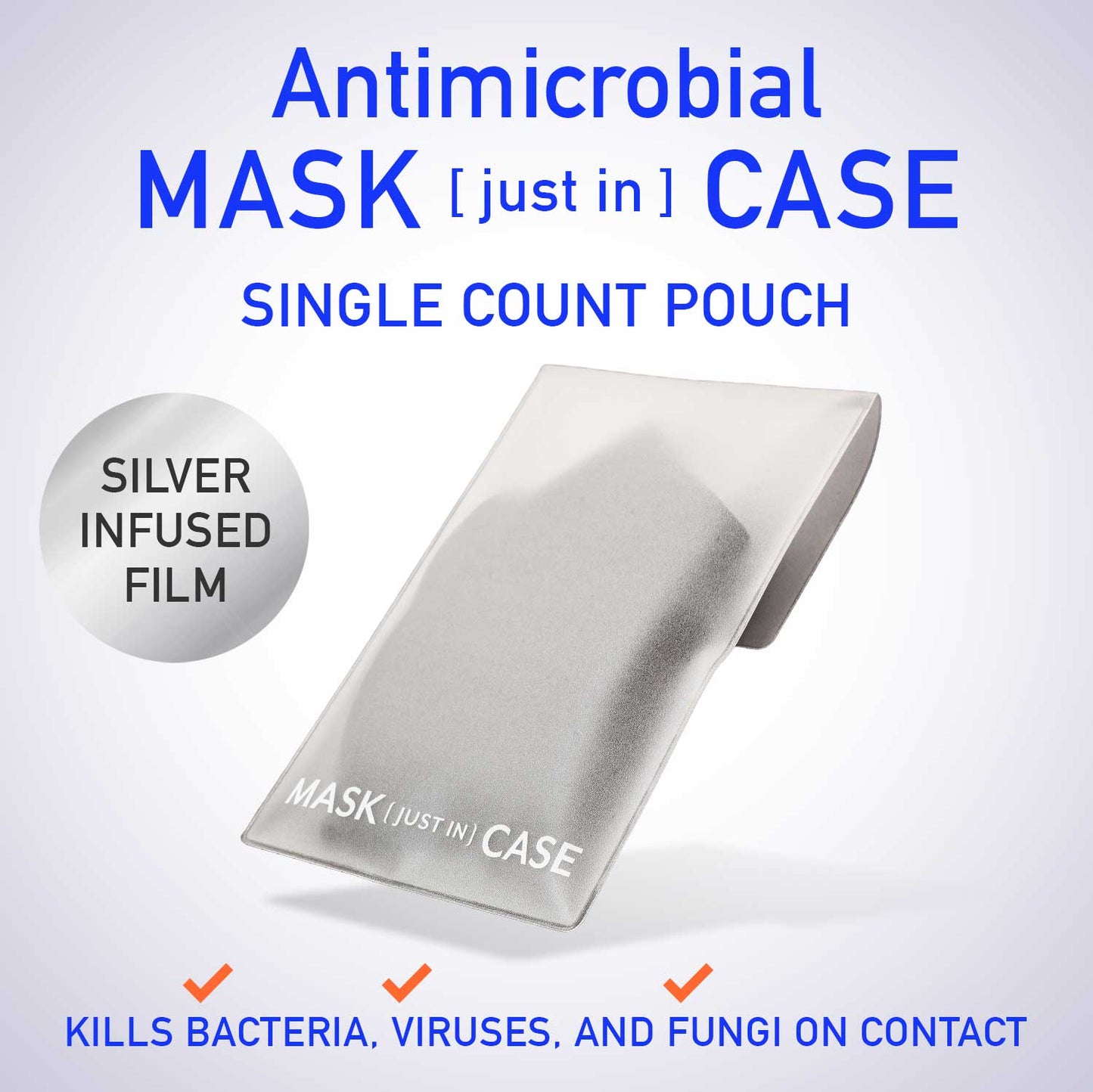 Silver infused Antimicrobial mask case